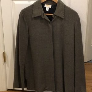 Talbots covered placket jacket, Sz 6